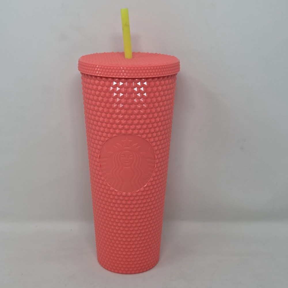 NEW Starbucks PINK DRAGONFRUIT Studded Bling Cold Cup - Venti/24oz